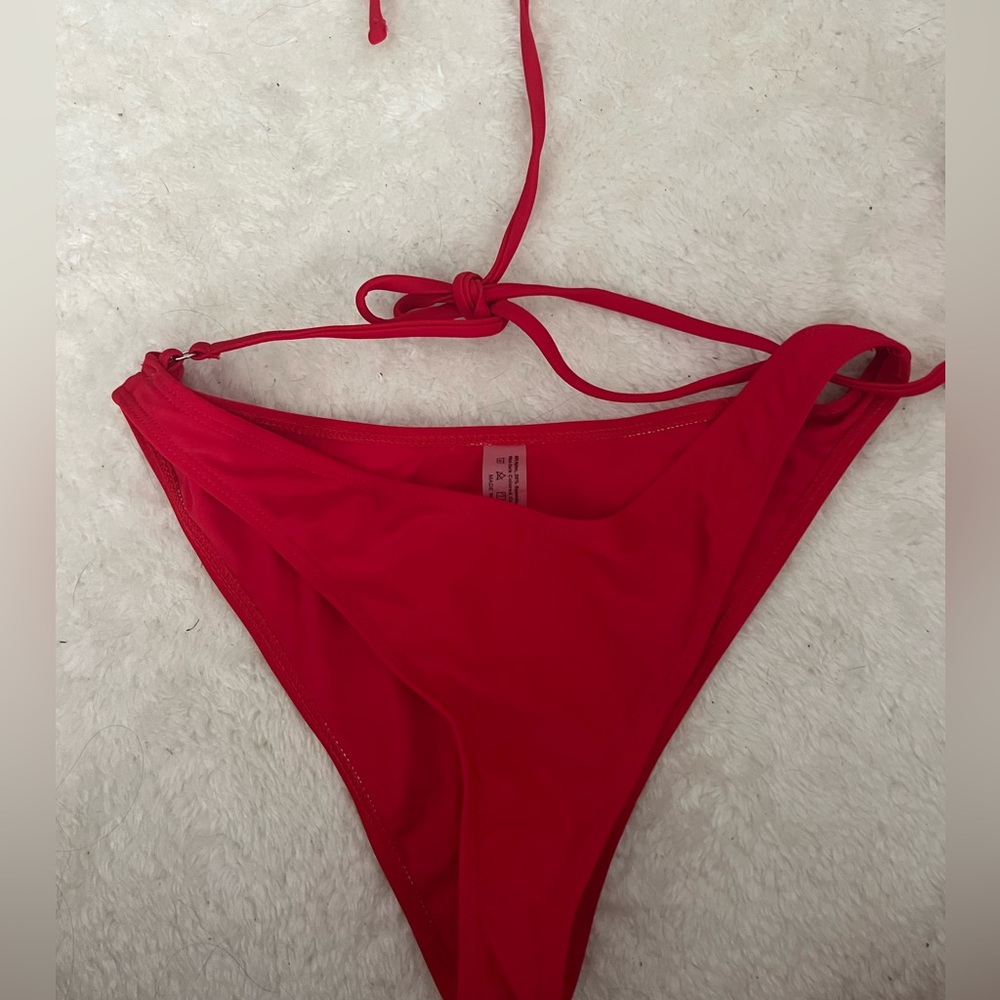 Red bikini bottoms